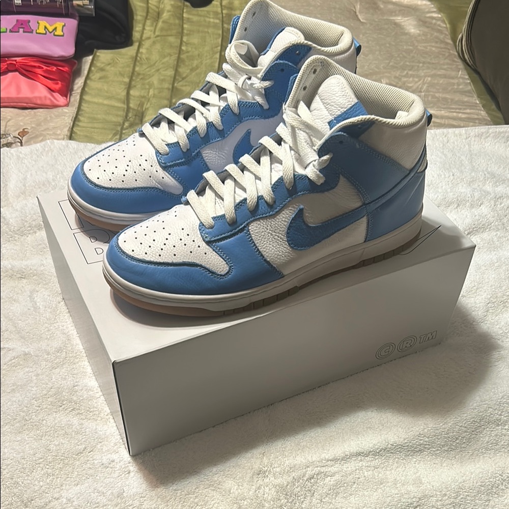 Custom UNC Blue Nike Dunks